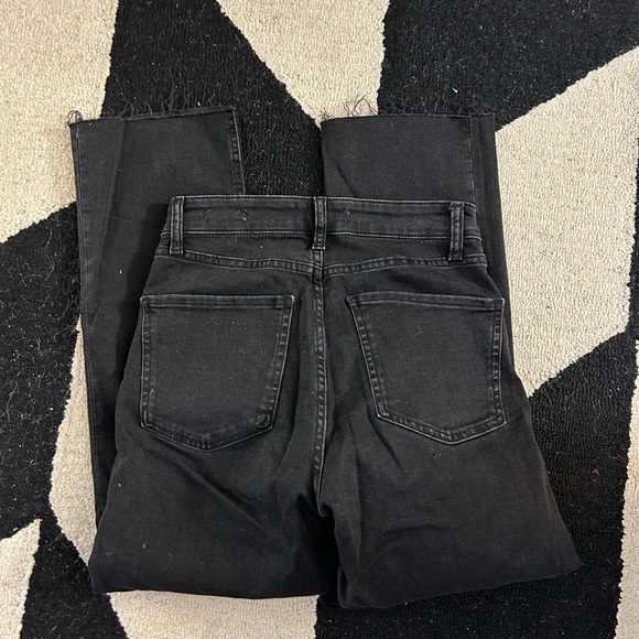 ZARA The Dreed Flare Black Jeans Slim Fit High Rise women’s - Picture 4 of 4